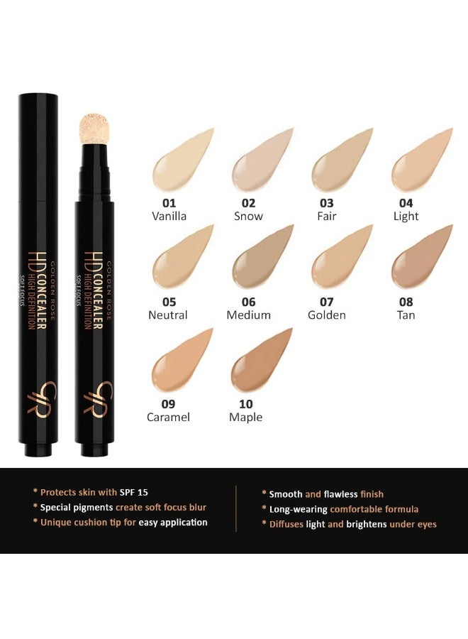 Golden Rose Hd Concealer High Definition No 10 - Image 2