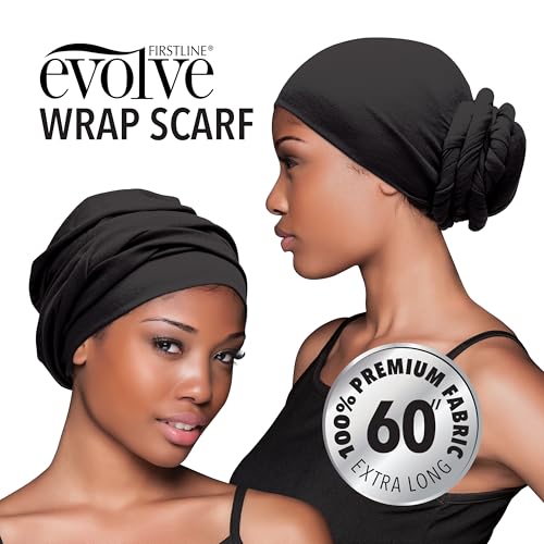 Evolve Wrap Scarf, Black, Large, Pack of 1 - Image 5