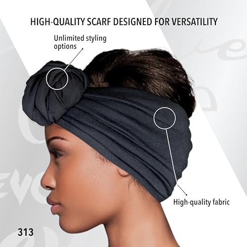 Evolve Wrap Scarf, Black, Large, Pack of 1 - Image 4