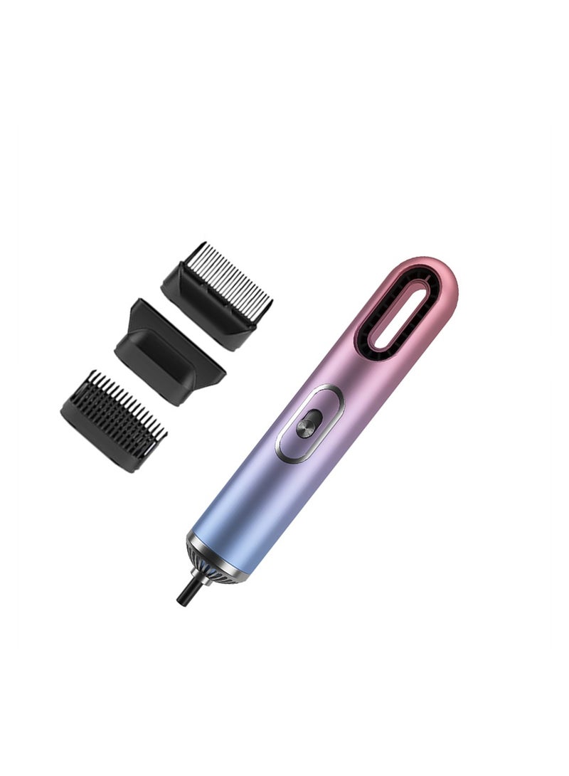 general High Power Hair Dryer, 3 in 1 Extravagant Multifunctional Electric Hair Styler Brush Blow Dryer, 800W Hot Air Brush Leafless Curly Straight Hair Dryer, Purple - Image 1