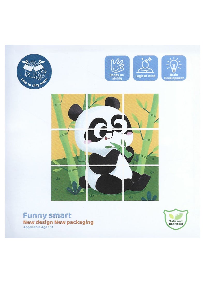 6-in-1 Mini Wooden Puzzles in a metal puzzle in a metal box with 6 Designs for Boys and girls - Image 4