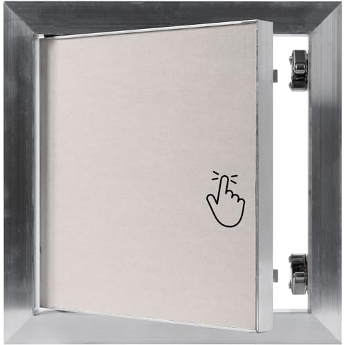 Repa Market 8 x 8 Inch Access Panel for Drywall with Aluminum FrameWall Hole CoverAccess Door Panel with Click Function HeavyDuty Service Hatch for Plumbing Electrical HVAC Access Door - Image 1