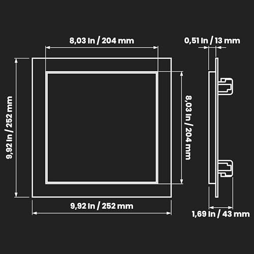 Repa Market 8 x 8 Inch Access Panel for Drywall with Aluminum FrameWall Hole CoverAccess Door Panel with Click Function HeavyDuty Service Hatch for Plumbing Electrical HVAC Access Door - Image 3