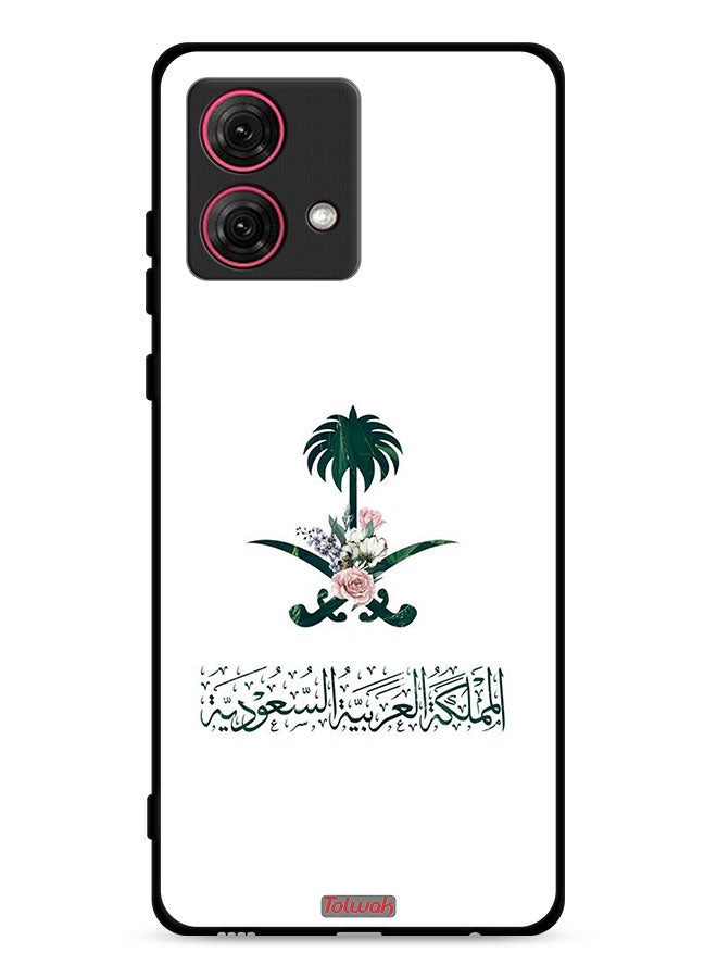 Tolwak Motorola Moto G84 5G Protective Case Cover Kingdom Of Saudi Arabia Sign Of Flowers - Image 1