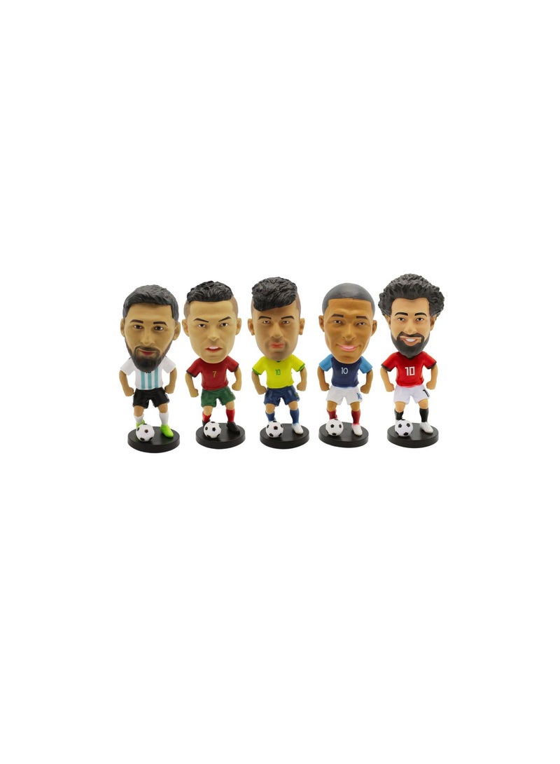 Football Super Hero Bobble Head for Car Dashboard or Desk and Football Stars Jersey Keychain - Image 1