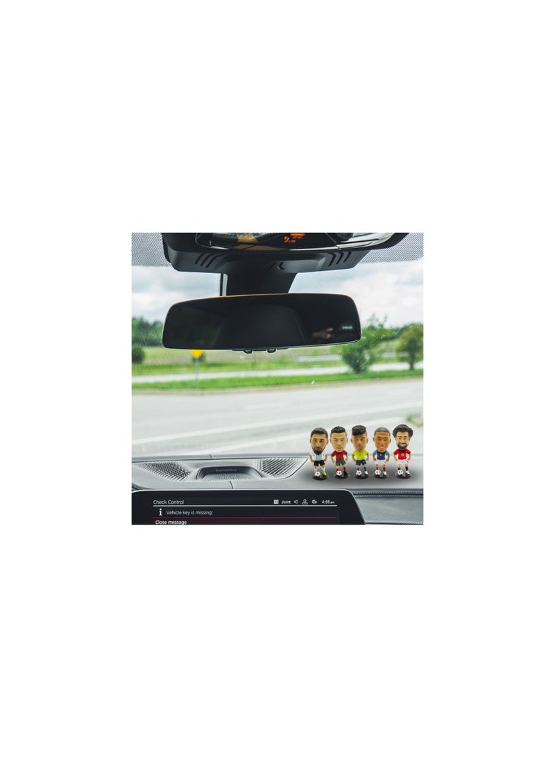 Football Super Hero Bobble Head for Car Dashboard or Desk and Football Stars Jersey Keychain - Image 2