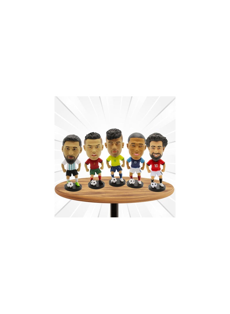 Football Super Hero Bobble Head for Car Dashboard or Desk and Football Stars Jersey Keychain - Image 4