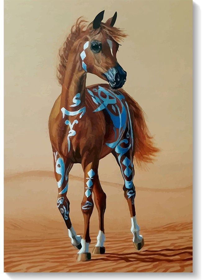 RYN Arabian Horse Wall Art Brown 40x60cm  - Image 1