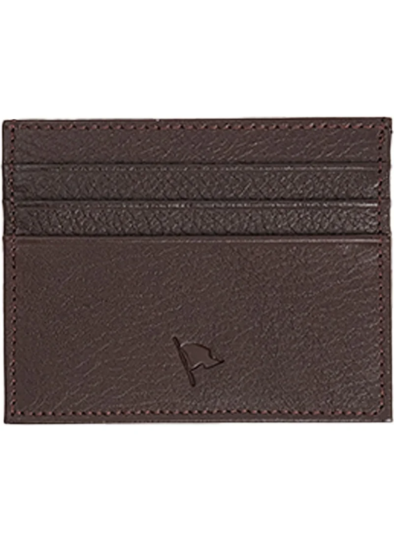 Tudors Men's Leather Brown Wallet