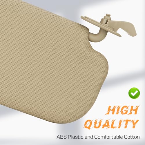 ILONPA بديل واقي الشمس الجانبي الأيمن باللون البيج متوافق مع 2011 2012 2013 2014 2015 هيونداي إيلانtra استبدال 852203X000TX - Image 5