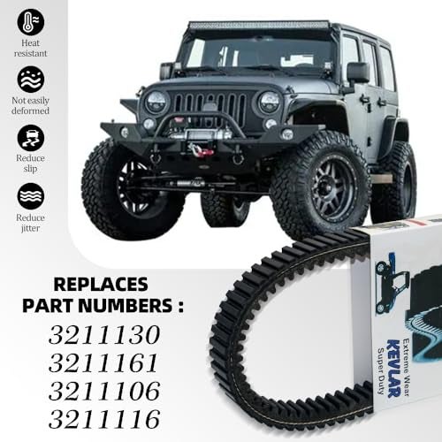 YINNCKE استبدال 3211130 حزام قيادة القابض يناسب بولاريس رينجر 700 6X6 2006-2007 رينجر XP 700 2005-2007 سبورتسمان 700 EFI 2007 سبورتسمان 800 EFI 2005-2008 RZR S 800 2009 3211161 3211106 3211116 - Image 2