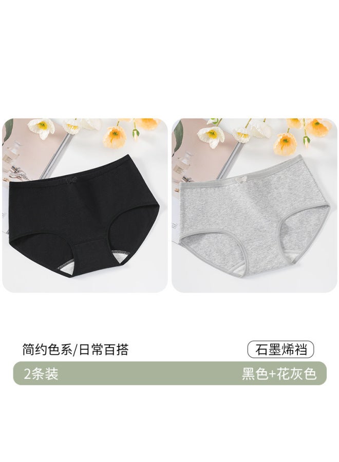 [10a Antibacterial] 100% Cotton Crotch Women's Underwear, Women's Cotton Underwear, Simple Style Cute Girl Underwear