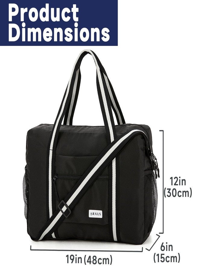 Arxus Foldable Tote Bag for Travel Expandable Lightweight Carry On Luggage 22L Packable Duffle Bag for Traveling - Image 3