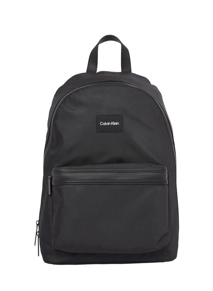 Calvin Klein Men's Essential Round Center Zip Backpack Color Black - Image 1