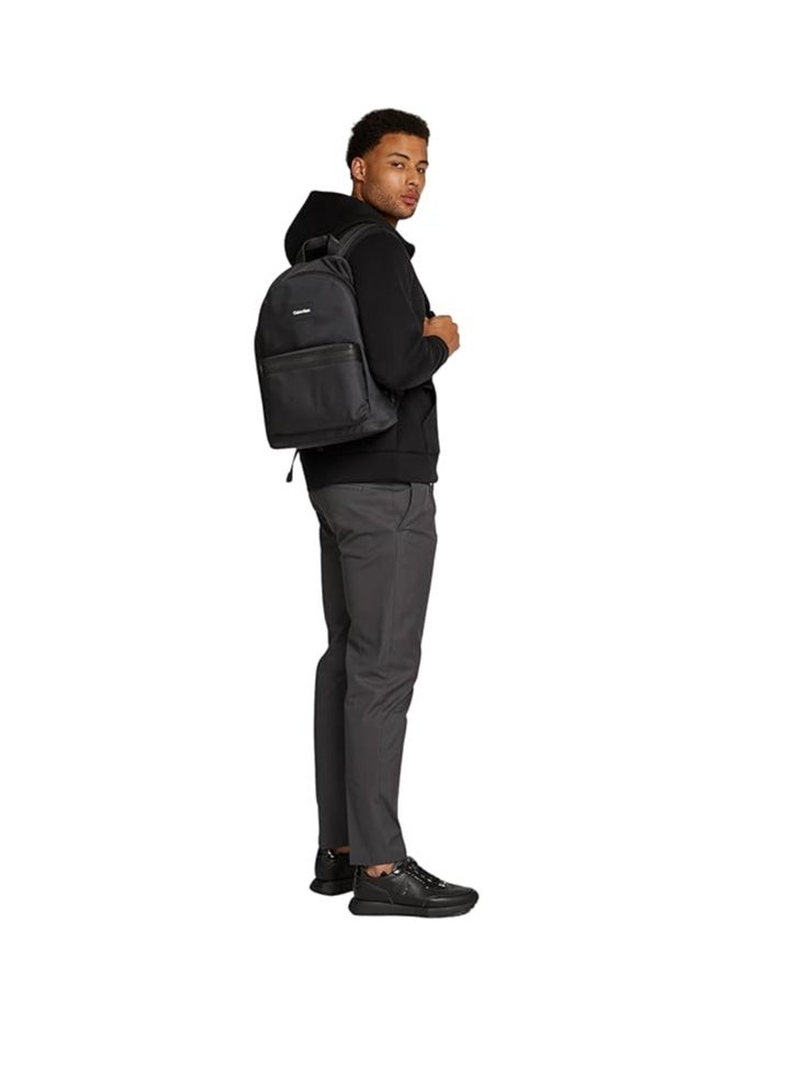 CALVIN KLEIN Calvin Klein Men's Essential Round Center Zip Backpack Color Black  - Image 3