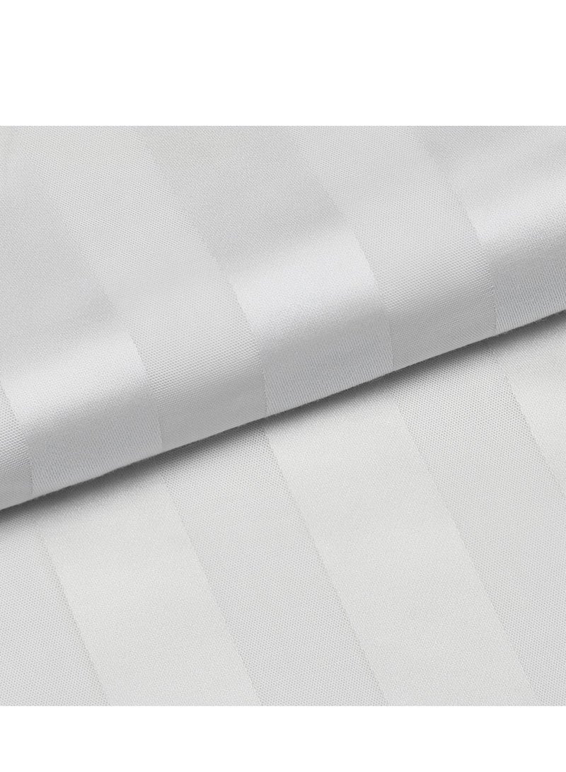 Bedding Set White with stripes, King Size - Image 5