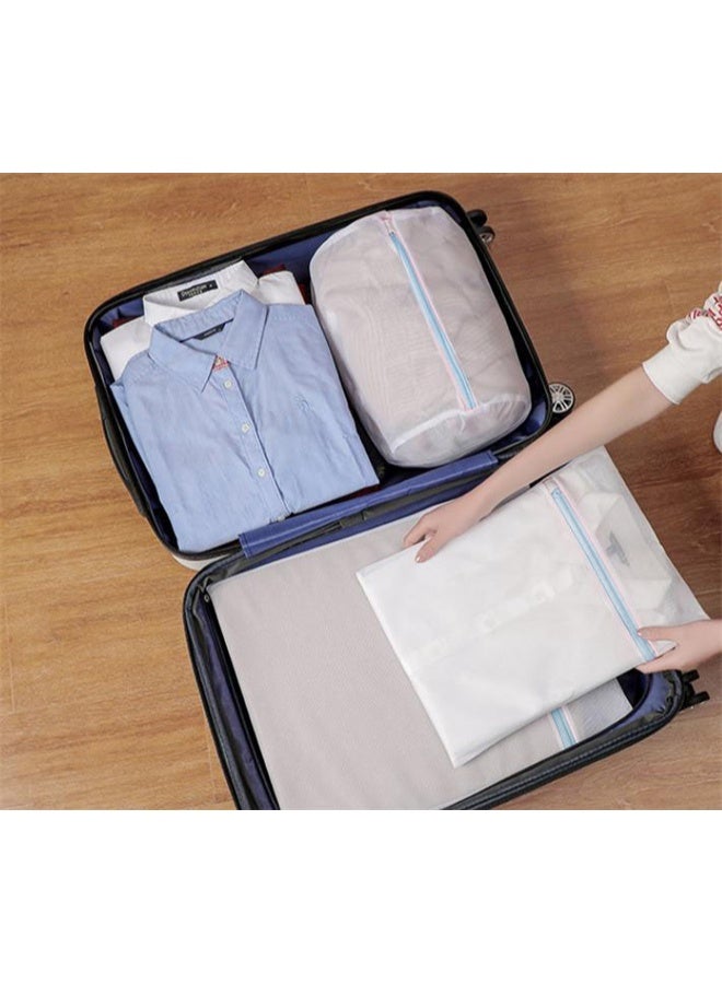 HOMESTAR 6 Pieces Mesh Laundry Bags for Delicates with Premium Zipper, Travel Storage Organize Bag, Clothing Washing Bags for Laundry, Blouse, Bra, Hosiery, Stocking, Blue - Image 5