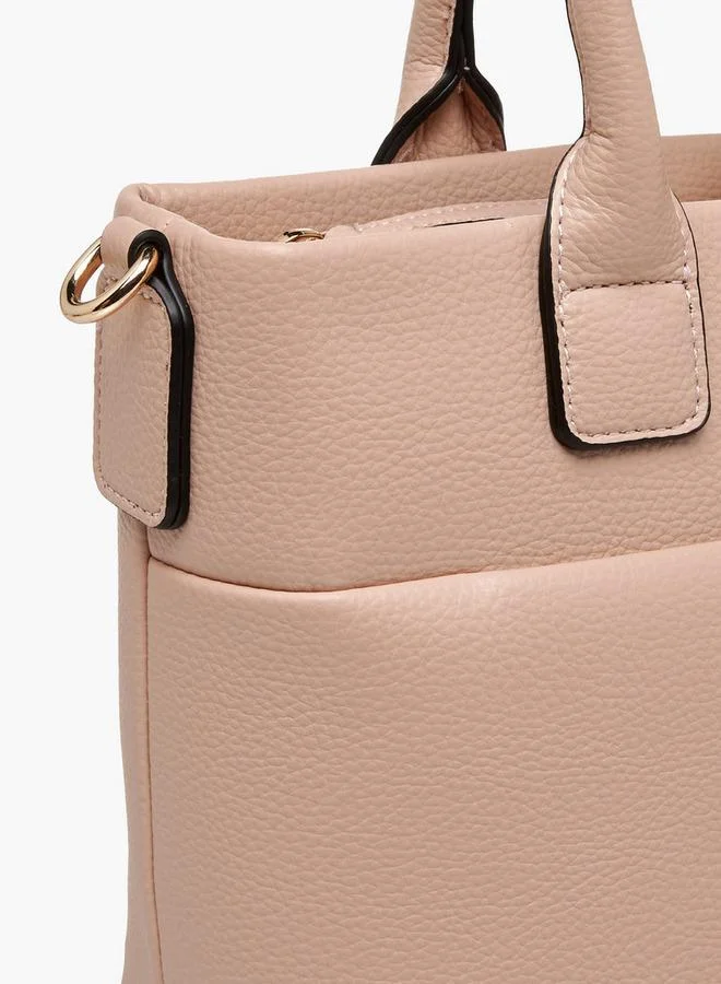 سيليست Textured Tote Bag with Bow