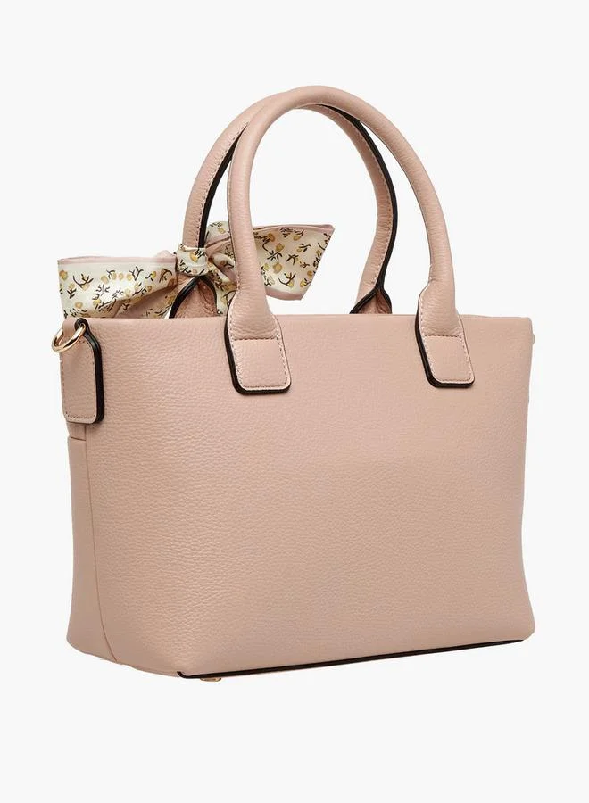 سيليست Textured Tote Bag with Bow