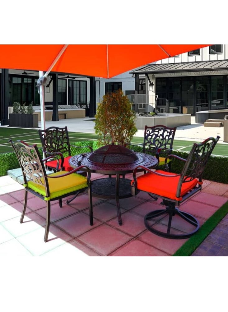 Schondor Furniture Madrid | Firepit Long | 4 Seater | Outdoor Furniture | Made in Aluminum Cast | Patio | Perfect for Any Outdoor Space | Garden | Backyard  - Image 1