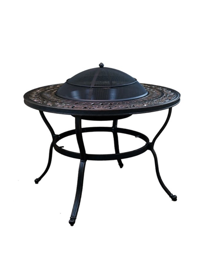 Schondor Furniture Madrid | Firepit Long | 4 Seater | Outdoor Furniture | Made in Aluminum Cast | Patio | Perfect for Any Outdoor Space | Garden | Backyard  - Image 3
