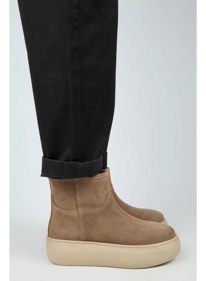 Manijero  Gemma Women's Genuine Leather Plain Inside Fur Vizon Boot. for Women | Best Price UAE