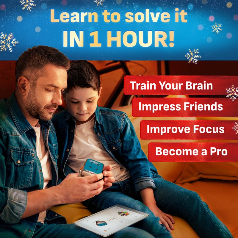 GoCube Edge, The Connected Electronic Bluetooth Cube - Award-Winning 3x3 Magnetic Speed Cube - App Enabled Interactive Smart Cube - Best Gift for Kids & Adults - STEM Brain Teaser Puzzles - Free App - Image 2