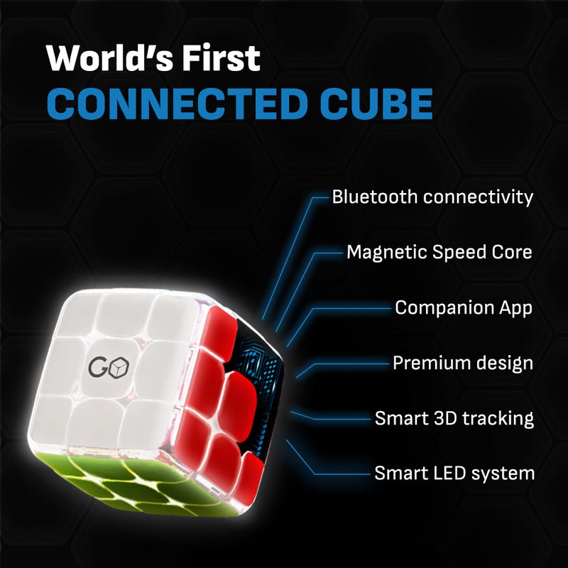 GoCube Edge, The Connected Electronic Bluetooth Cube - Award-Winning 3x3 Magnetic Speed Cube - App Enabled Interactive Smart Cube - Best Gift for Kids & Adults - STEM Brain Teaser Puzzles - Free App - Image 3