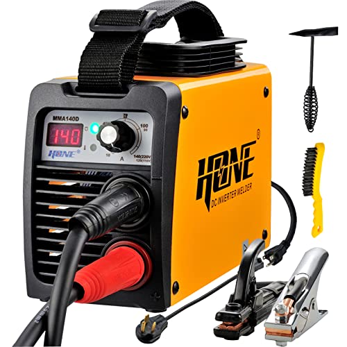 HONE ARC Welder 110V/220V, Actual 140Amp Stick Welder, Digital IGBT Inverter LCD Display Welding Machine with Hot Start Arc Force Anti-Stick, High Efficiency for Welding Rod 1/16-1/8-Inch - Image 1