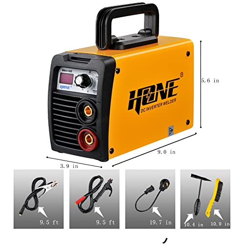 HONE ARC Welder 110V/220V, Actual 140Amp Stick Welder, Digital IGBT Inverter LCD Display Welding Machine with Hot Start Arc Force Anti-Stick, High Efficiency for Welding Rod 1/16-1/8-Inch - Image 3