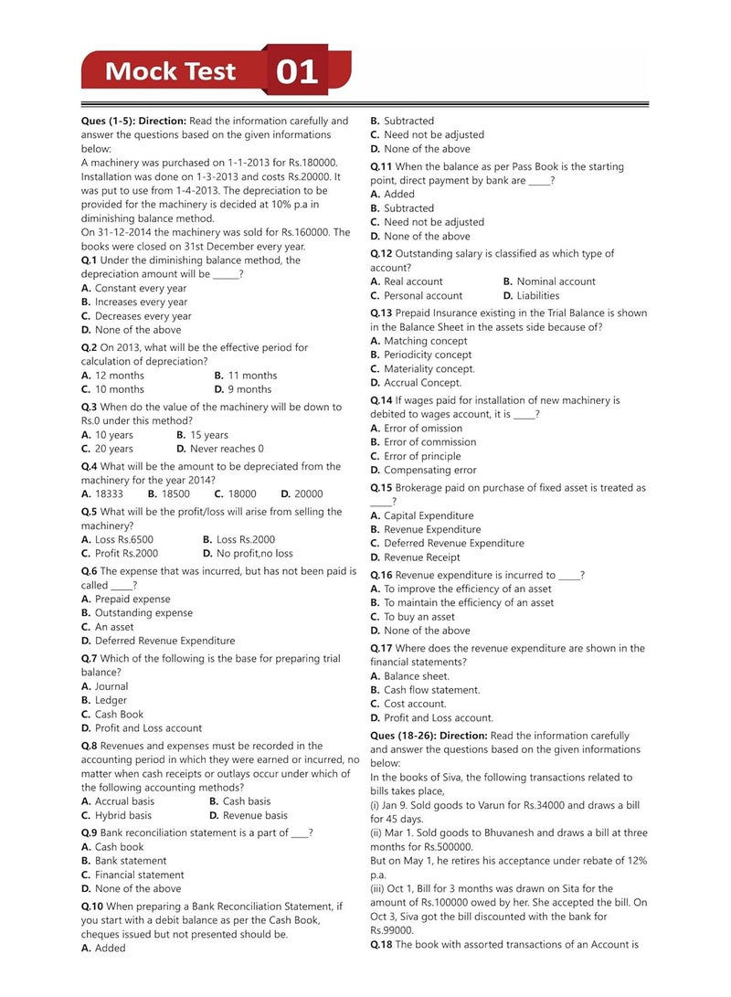 Accounting & Financial Management for Bankers - JAIIB Exam 2024 (Paper 3) - 15 Full Length Mock Tests (1500 Solved MCQs) with Free Access to Online Tests  - Image 3