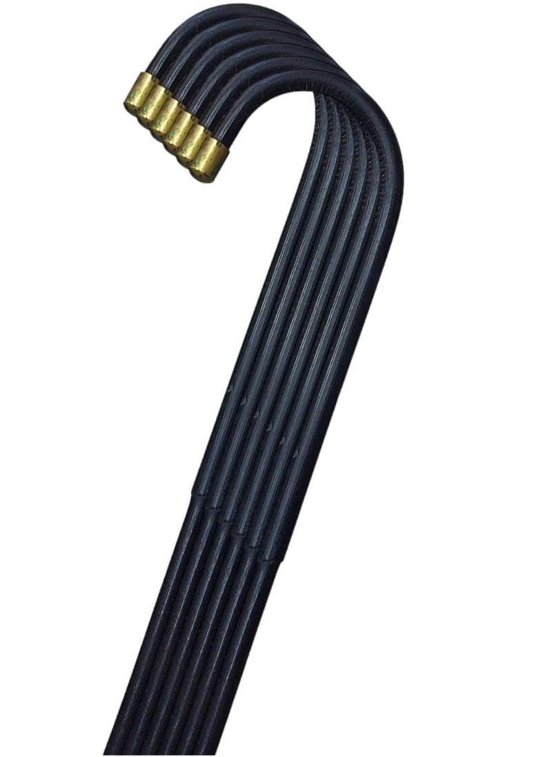 ALSAQER Alsaqer Premium Rattan Stick Bended for Arabs Party Stick | Arabic Traditional Dance Stick for National Day & Festivals (Khezran) | National Day Stick-Black / Beige  - Image 4