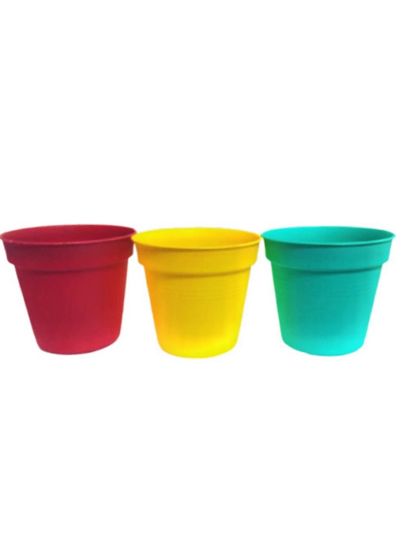 Flower Pot 6 inches multicolour 3 pcs - pzsku/ZBFE4C20D91744C9168C3Z/45/_/1684087012/af0f62d4-5961-4e50-b1a4-307f346067ab