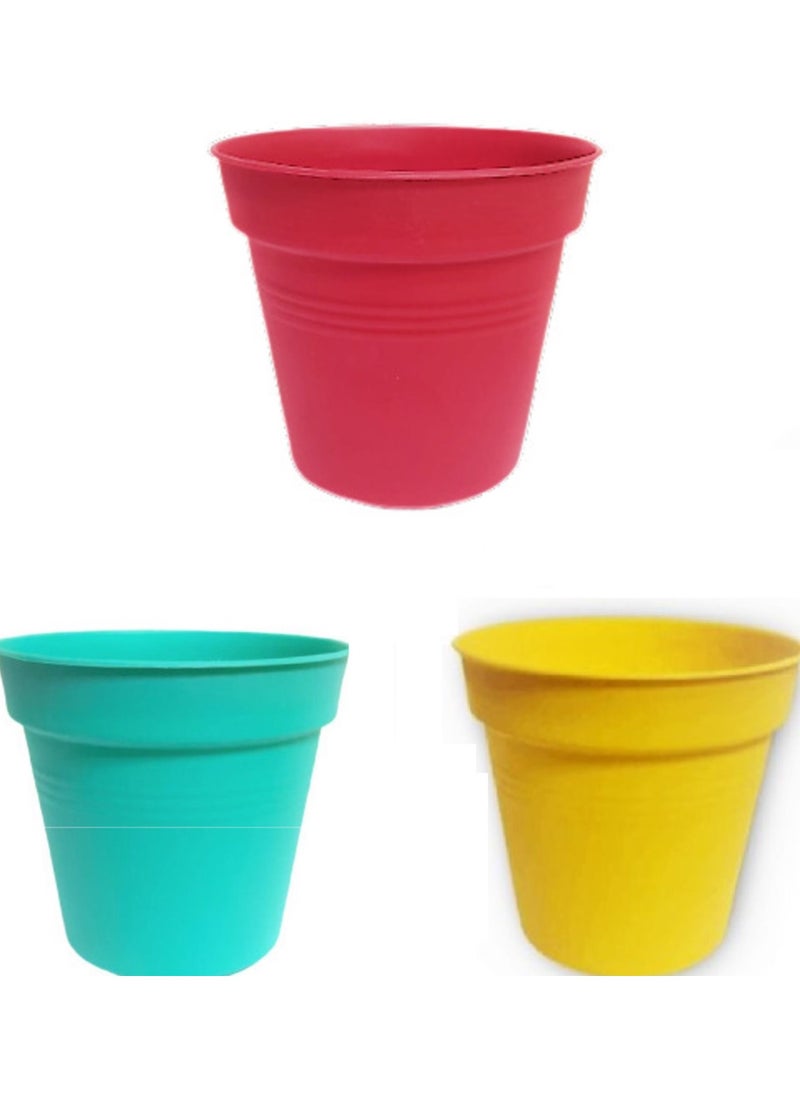 Flower Pot 6 inches multicolour 3 pcs - pzsku/ZBFE4C20D91744C9168C3Z/45/_/1684134033/f2f334ca-c6ee-4d43-99b6-d3c3d6fc5323