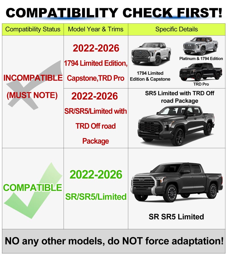 NEOXIST Direct-Snap LED Grill Lights for 2022-2026 Toyota Tundra 3rd Gen Accessories Raptor Grille Light Bar, Only Fits SR/SR5/Limited (White) - Image 2