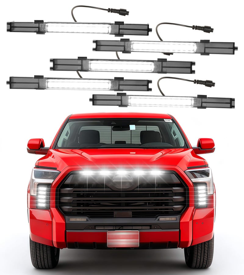 NEOXIST Direct-Snap LED Grill Lights for 2022-2026 Toyota Tundra 3rd Gen Accessories Raptor Grille Light Bar, Only Fits SR/SR5/Limited (White) - Image 1