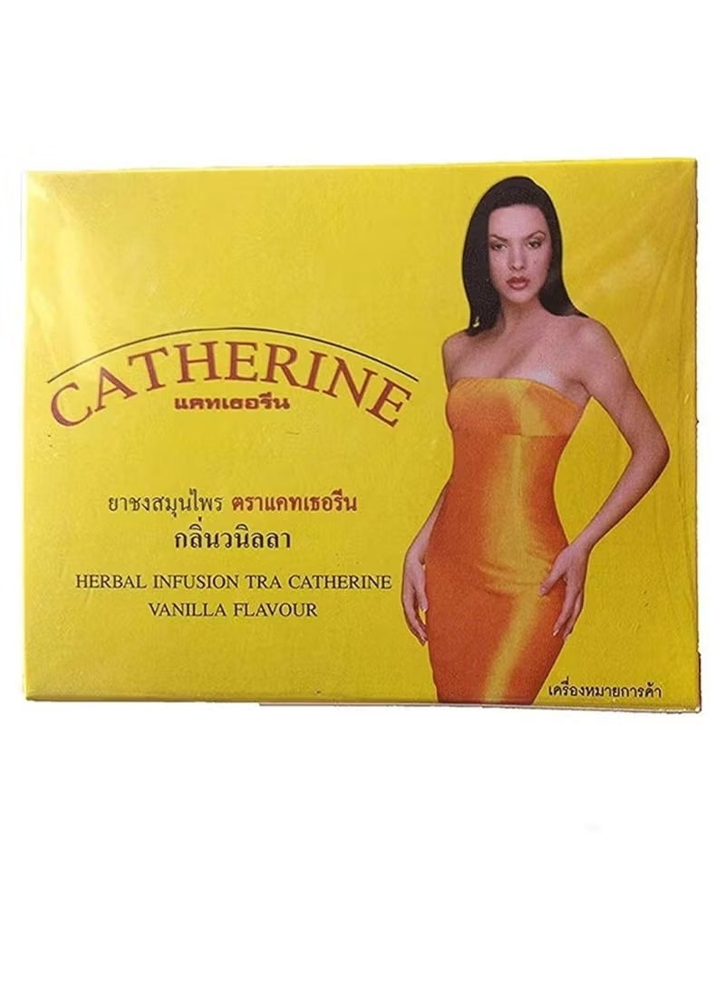 Catherine Herbal Infusion Slimming Diet Weight Loss Laxative Tea Vanilla, 32 Tea Bags