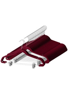 ZOBER Premium Velvet Skirt Hangers with metal clips  - Image 1