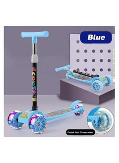 Kick Scooters for Kids, Scooter for Child Toddler Kick Scooter with Foldable, 4 Adjustable Height, Light Up Wheels for Ages 2-12Kids Balance Exercise(Blue) - pzsku/ZBFE51FE1472A207B7ACFZ/45/_/1729143264/36aa523f-d36e-4ac2-b30a-95248a50dca4