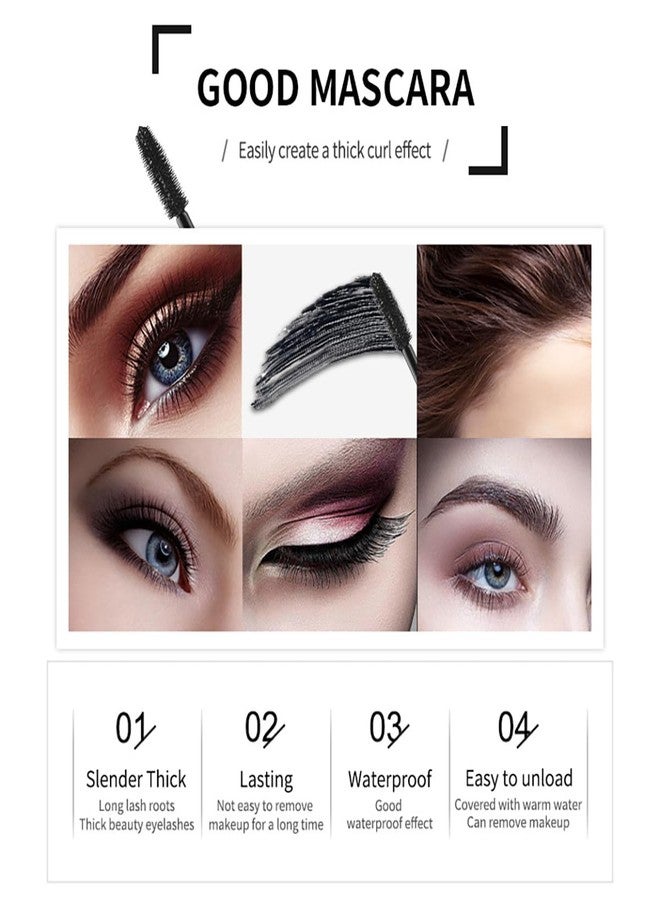 Tiejdhr 4D Silk Fiber Lash Mascara Extension Voluminous Mascara Waterproof & Smudge-Proof Long-Lasting 24 Hours No Flaking Longer Thicker Eyelashes,All Day Exquisitely Full (3 Packs) - Image 5