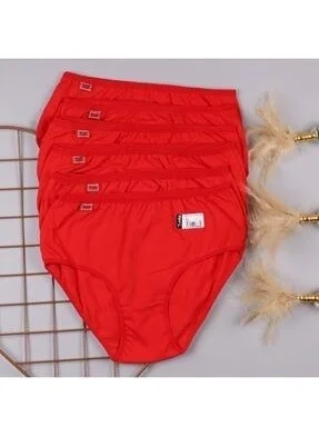 توتكو Passion Women Red Panties 6 Pieces