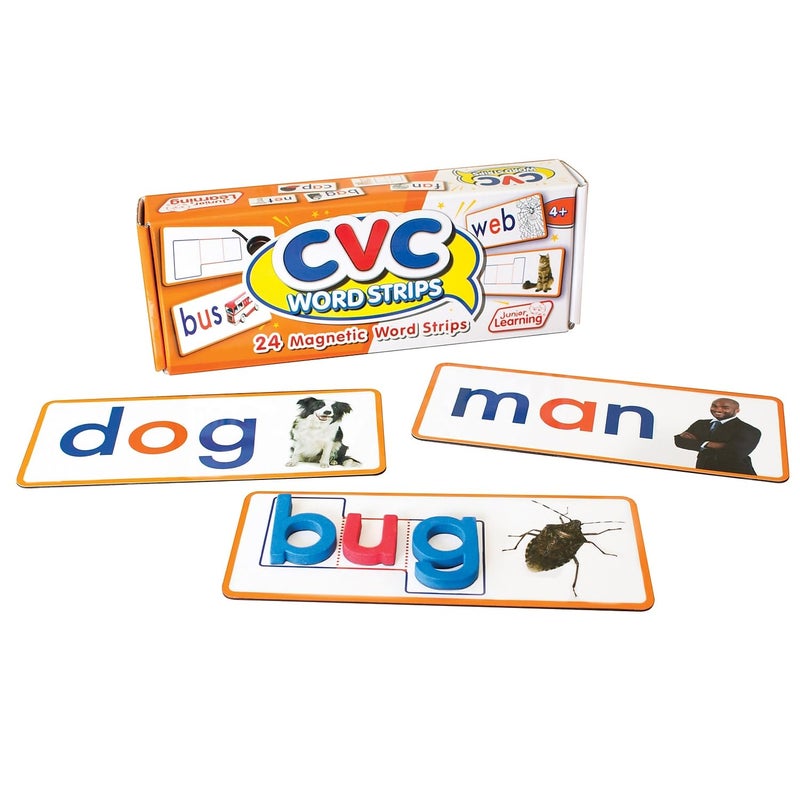 Junior Learning CVC Word Strips Set of 24 - Image 1