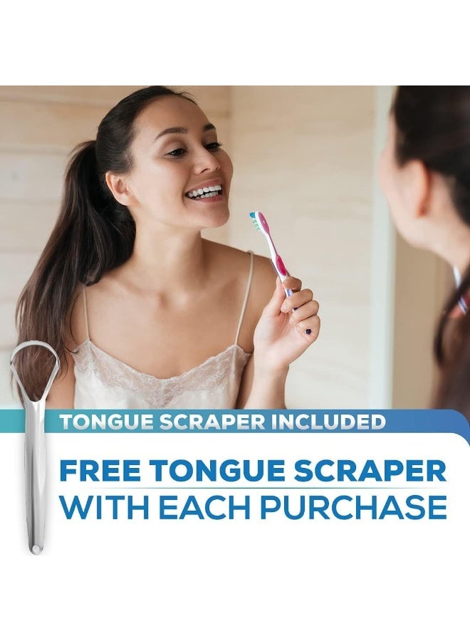 PURE RESEARCH Dental Probiotic - 11 Probiotic Strains, Digestive Enzymes - Powerful Probiotic Blend - For support of Fresh Breath & for Oral health - Includes Tongue Sc - 60 Day Supply - Image 4