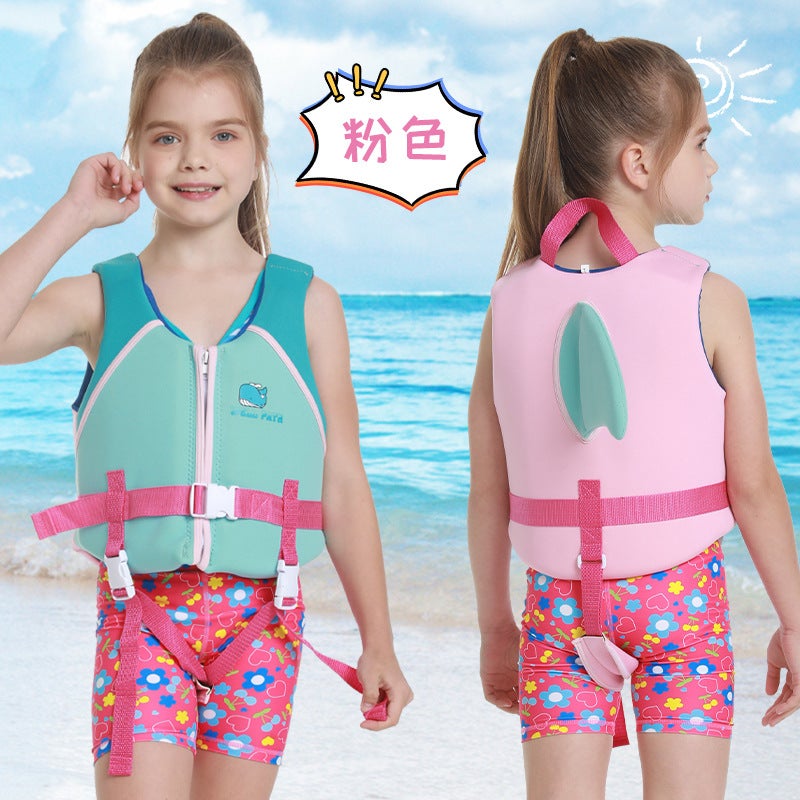 Kids High Buoyancy Life Vest for Swimming Pink Pink