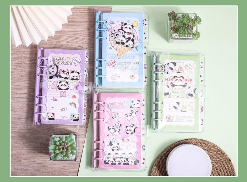 SWOPPERRY Diary for Kids –Journal Diary for Girls, Kawaii Diaries, Scrapbooking, Notepad for Students, Cute Stationery Items for Writing & Drawing (GUNGUN PANDA DAIRY c) - Image 3