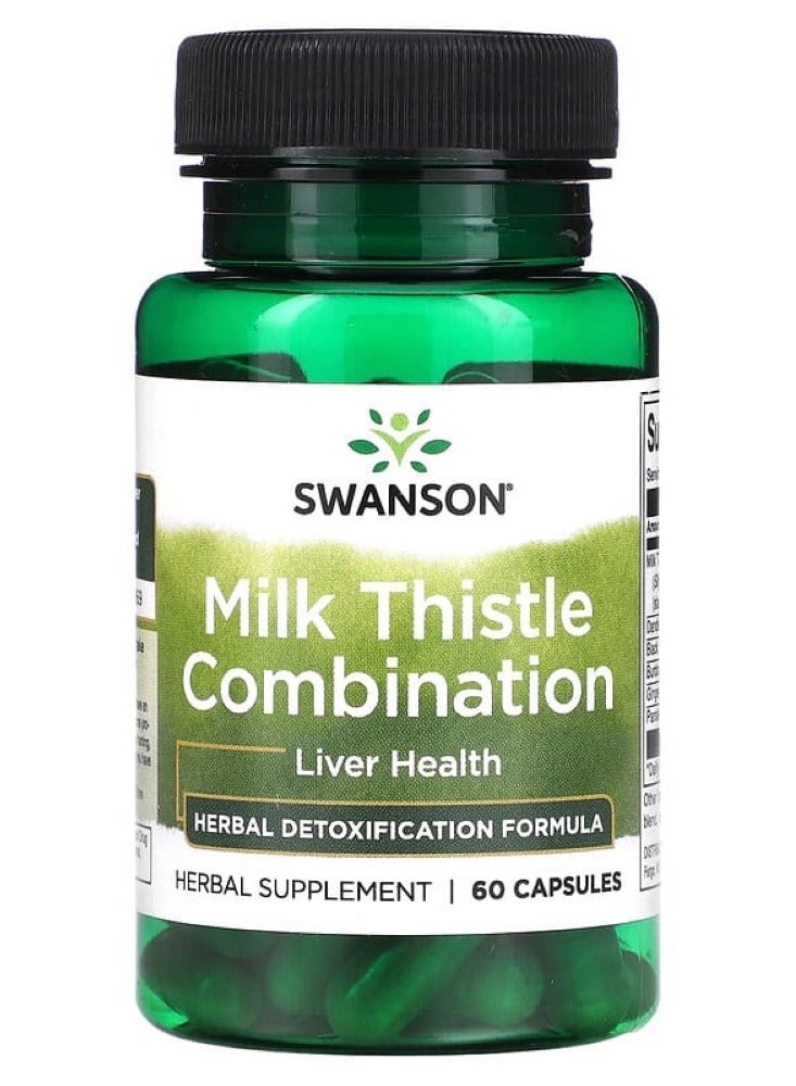 سوانسون مزيج الشويكة اللبنية 60 كبسولة