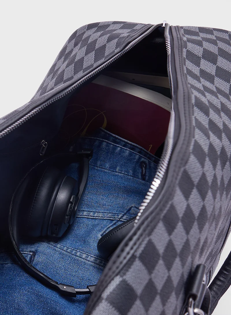 Robert Wood Printed Duffle Bag
