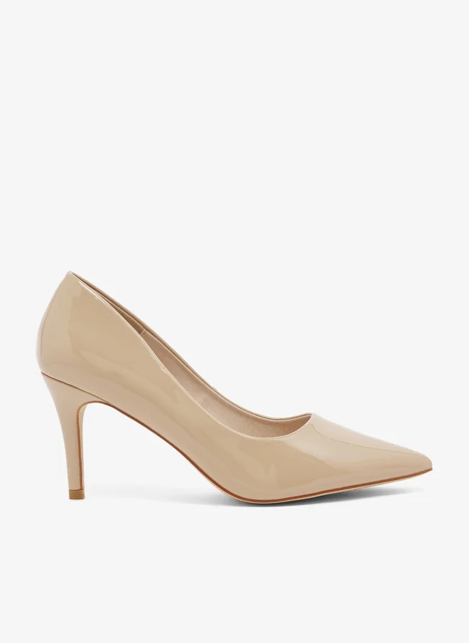 Truffle Bone Heeled Pumps