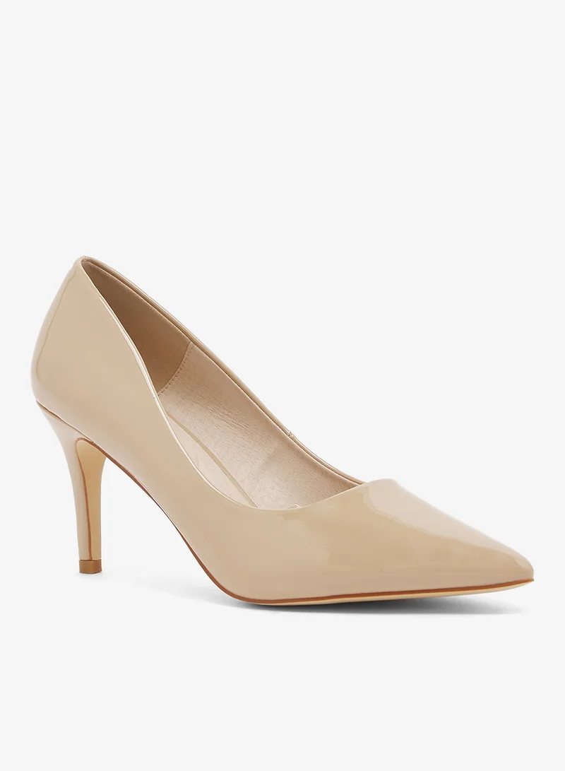 Truffle Bone Heeled Pumps