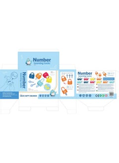 Generic Early Education Matching Numbers And Letters Unlock Game Key Fine Movements Children's Training Baby Educational Toys-Color:Number Lock 10 Pieces-color Box  - Image 1
